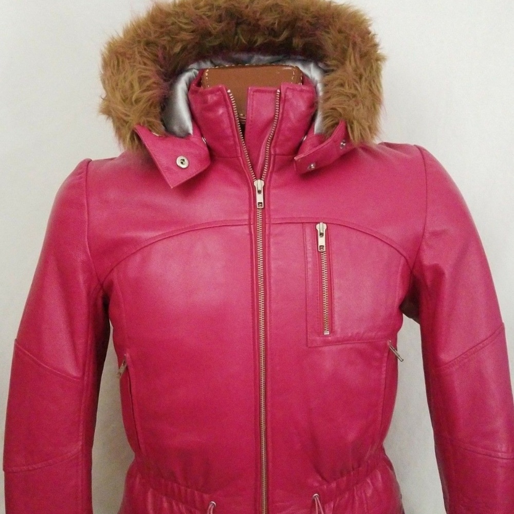 Wilsons Leather Maxim Women's Pink Parka Thick L